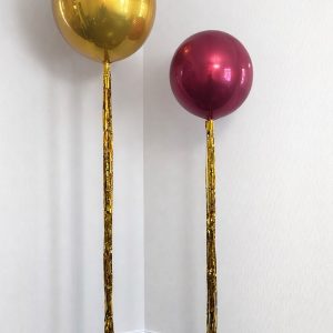 Foil Orb with basic fringe tassel